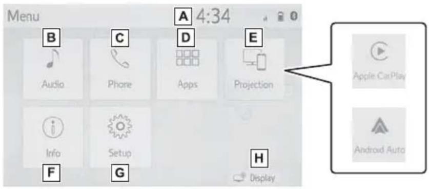 TOYOTA RAV4 Hybrid (2021) - Menu screen operation - 1