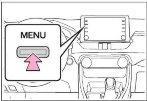 TOYOTA RAV4 Hybrid (2021) - Displaying the screen adjustment screen - 1