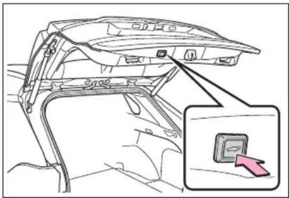 TOYOTA RAV4 Hybrid (2021) - Adjusting the open position of the back door (vehicles with power back door) - 1