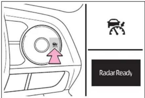 TOYOTA RAV4 Hybrid (2021) - Setting the vehicle speed (vehicle-to-vehicle distance control mode) - 1