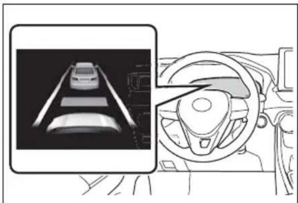 TOYOTA RAV4 Hybrid (2021) - Approach warning (vehicle-to-vehicle distance control mode) - 1