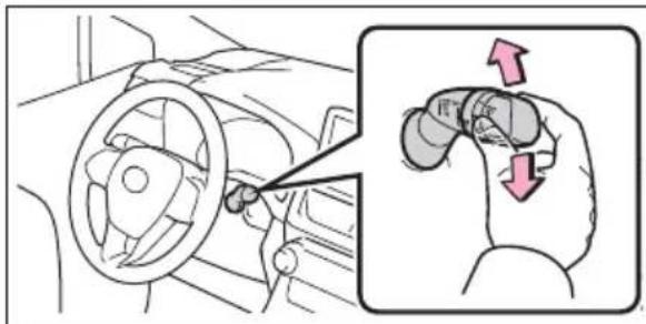 TOYOTA RAV4 Hybrid (2021) - Operating the wiper lever - 1
