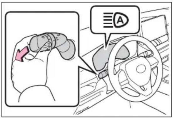 TOYOTA RAV4 Hybrid (2021) - Activating the Automatic High Beam system - 2