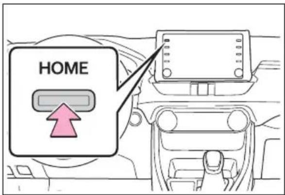 TOYOTA RAV4 Hybrid (2021) - Home screen operation - 1
