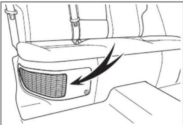 TOYOTA RAV4 Hybrid (2021) - Hybrid battery (traction battery) air intake vent - 1