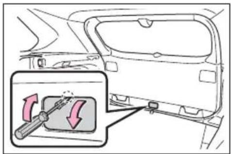 TOYOTA RAV4 Hybrid (2021) - ■If the back door opener is inoperative - 1