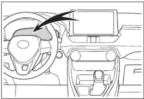 TOYOTA RAV4 Hybrid (2021) - Hybrid warning message - 1