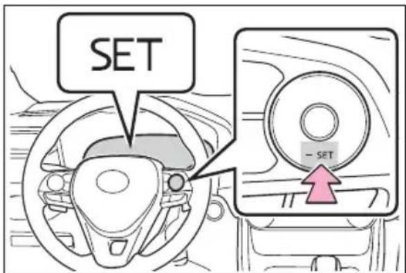 TOYOTA RAV4 Hybrid (2021) - Selecting constant speed control mode - 2