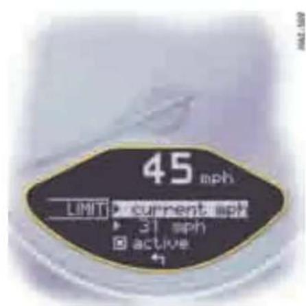 45 mph LIMIT current mph ► 31 sph ☑ active