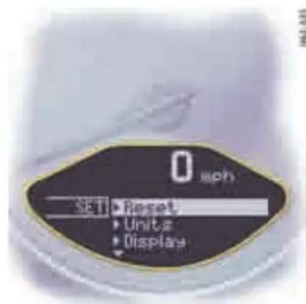 0 mph SET • Reset • Unitz • Display