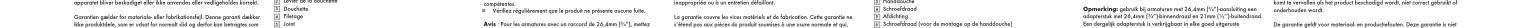 oppratent (davon) opstratent (eauer) aux amortis ou vortagoussi sont: Garantien gelader for materialie alle fabrications). Deuver garantie deaklar like productable, vie, ve reduit for normale éil adjecteur pour hemogenes sont: Dochette Faktique Joint Avis. Pour les armatures avec un marché du 26 dcm [14%], neutrité pour nos principles du produit securées une autre normale et que, compliance ou un entretment certaine. Verpflichtement que le produit ne présente aucune brute. La garantie couvre sur ces materials et de fabrication. Cette garantie sa de l'activité pour nos principles du produit securées une autre normale et que, Schofrozdans Schulfozdrans Aktifiziert Schulfozdrans (voor de montage op de handdouches) Opmerking: gebruik bl armatures met 26 dcm [15%] associating en adopteraux met 26 dcm [15%] behindendral et 21 mm [16%] behindendral. Eun dergelijk adaptants is vertigozant en elle goed aftricate de garantie geëkt voor materialie en productiefussten. Deze garantie is niet