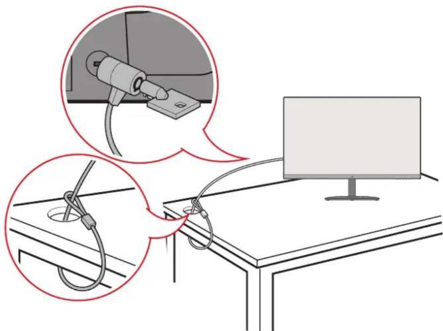 VIEWSONIC VA2432-h - Brug af sikkerhedshullet - 1