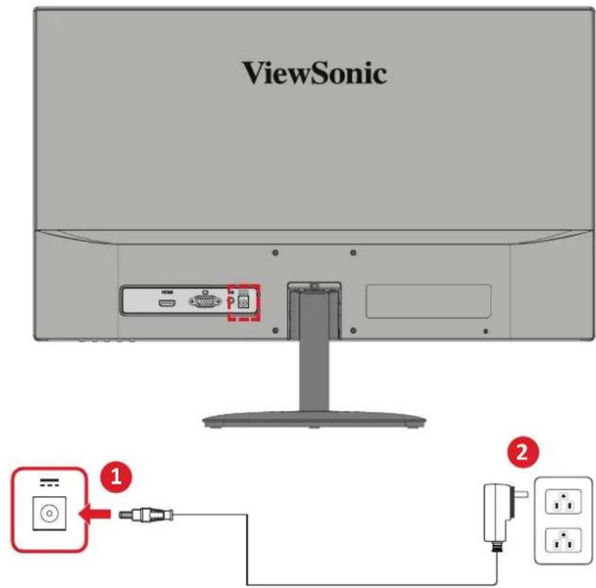 VIEWSONIC VA2432-h - Strømtislutning - 1