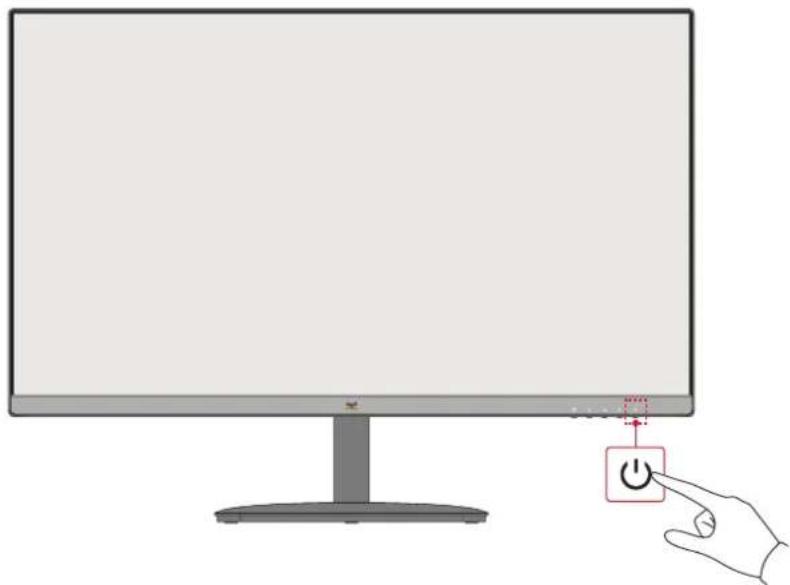 VIEWSONIC VA2432-h - Sådan tændes og slukkes enheden - 1