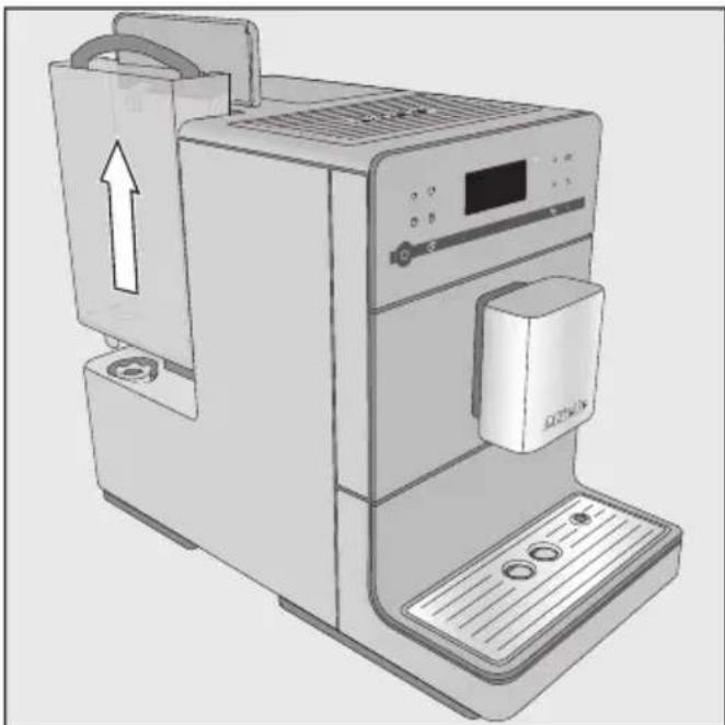 MIELE Silence CM 5410 - Vandbeholderen fyldes - 1