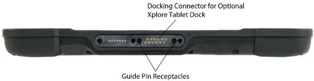 Docking Connector for Optional Xplore Tablet Dock Guide Pin Receptacles