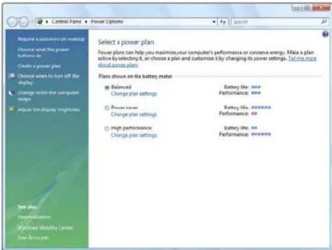 Require a password on wakeup Choose what the power buttons do Create a power plan Choose when to turn off the display Change even the computer sleeps Adjust the display brightness Take place Preparation Vaccine Mobility Center Free Accounts Select a power plan Power plans can help you maximize your…