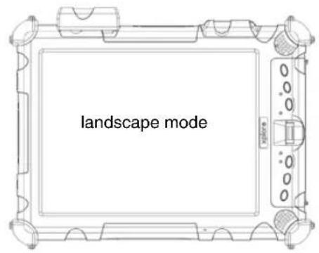 landscape mode