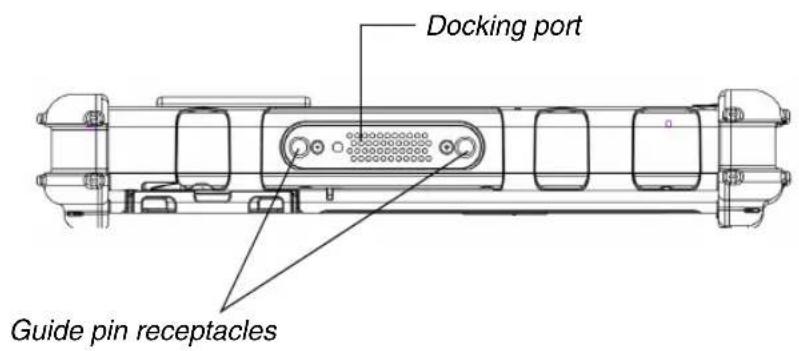 Docking port Guide pin receptacles