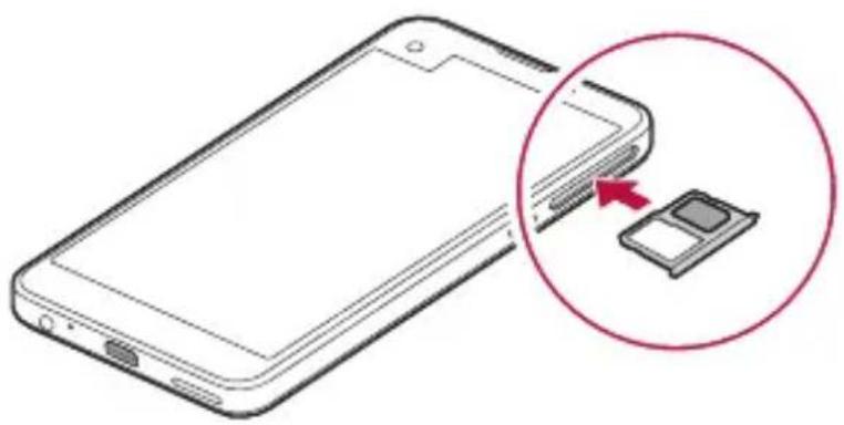 LG X Screen - Skub kortholderen tilbage i åbningen. - 1