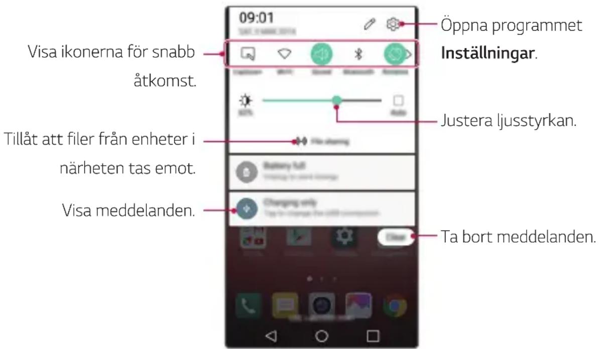 LG X Screen - Meddelandepanel - 1