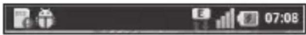 LG Optimus One - Visning af statuslinjen - 1