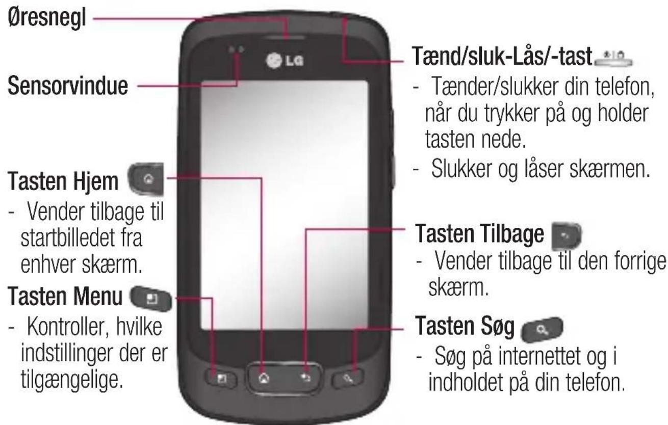 LG Optimus One - Lær din telefon at kende - 1