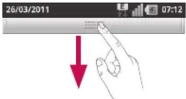 LG Optimus One - Notifikationsskuffe - 2
