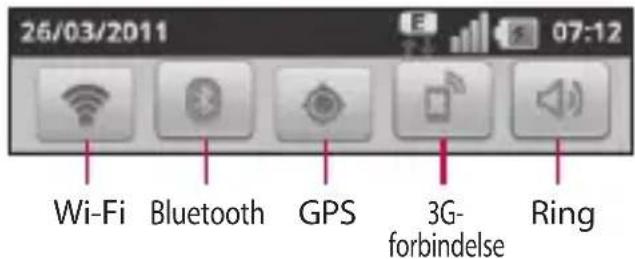 LG Optimus One - Notifikationsskuffe - 1
