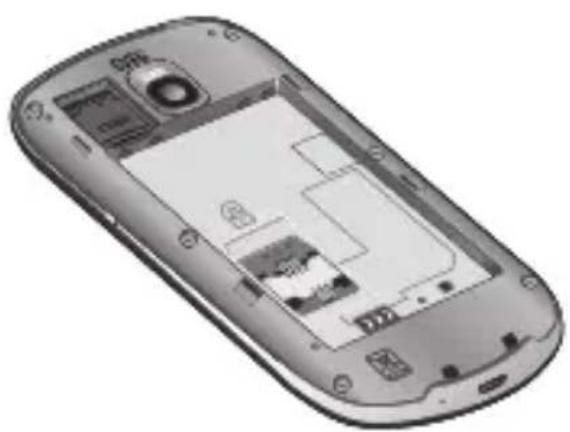 LG Optimus One - Sätta i minneskortet - 1