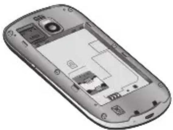 LG Optimus One - Isætning af hukommelseskortet - 1