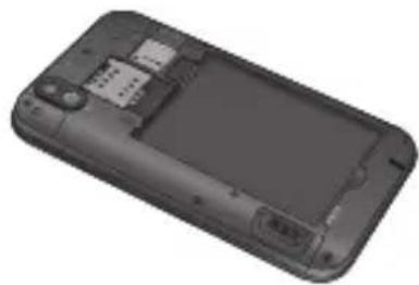 LG Optimus Black - Så här sätter du i ett minneskort: - 1