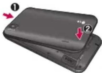 LG Optimus Black - Sätta i SIM-kortet och batteriet - 4