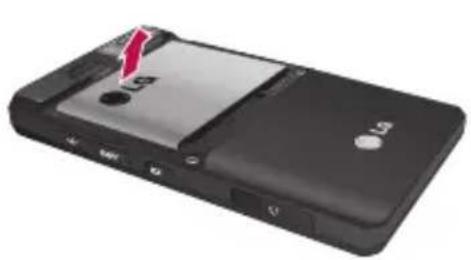 LG KE820 - Ta ur batteriet. - 1