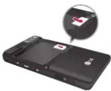 LG KE820 - Fjern batterilåget. - 2