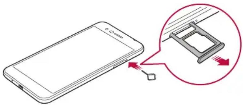 LG K11 - Installering af SIM-kort og hukommelseskort - 1