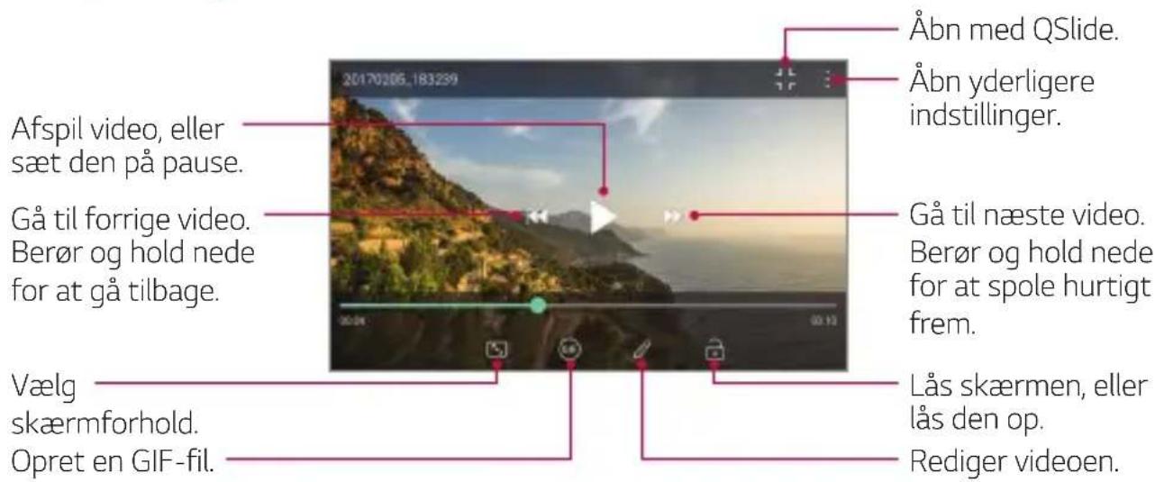 LG K11 - Afspilning af en video - 1