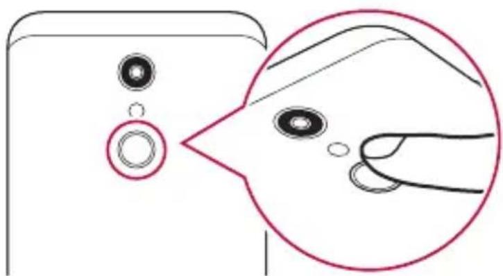 LG K11 - Tryck på ○ > Inställningar > Allmänt > Fingeravtryck &amp; Säkerhet > Fingeravtryck. - 3