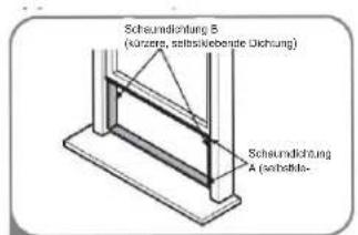 Scheundichtung B (kürzere, salselkbende Dichtung) Scheundichtung A (sachelle)