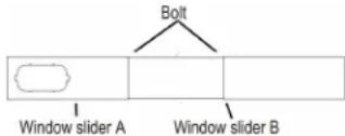 Bolt Window slider A Window slider B