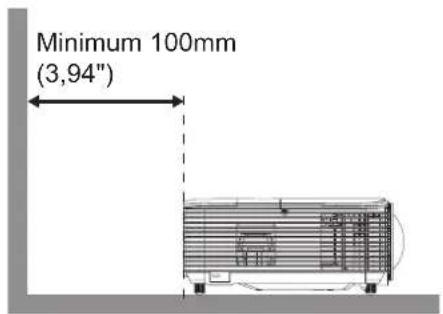 OPTOMA W318STe - Bemærkning til opsætning af projektoren - 3
