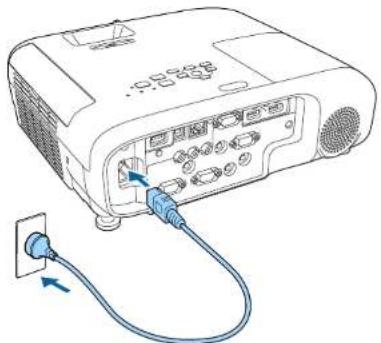 EPSON EB-FH52 - Tænde for projektoren - 1