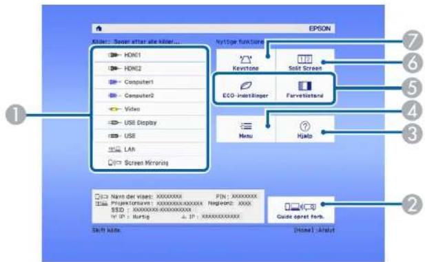 EPSON Keystone Self Screen ECO-Inst-Kinger Farvelstand Menu Halo Name der video: XXXXXXXXX FEN : XXXXXXXXX Projectorsame: XXXXXXXXXXXXXXXXXX Reglenc: XXXX SSD : XXXXXXXXXXXXXXXXXX IP : Hurlig . IP : XXXXXXXXXXXXXXX Code opset font. Skill info: [Home] Analyst