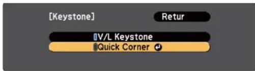 EPSON EB-FH52 - Sådan korrigeres billedets form med Quick Corner - 3