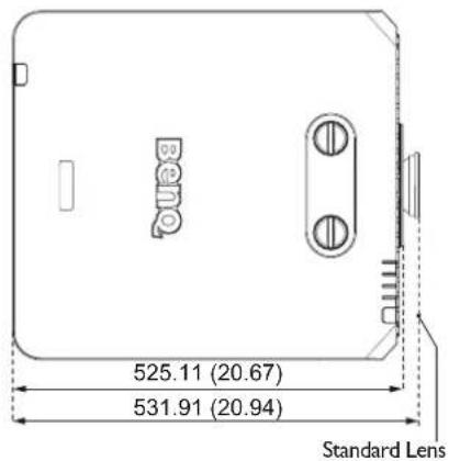 525.11 (20.67) 531.91 (20.94) Standard Lens