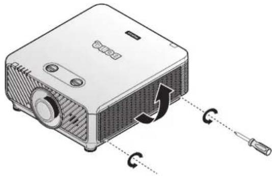 BENQ LU9245 - Replacing the side filter - 1