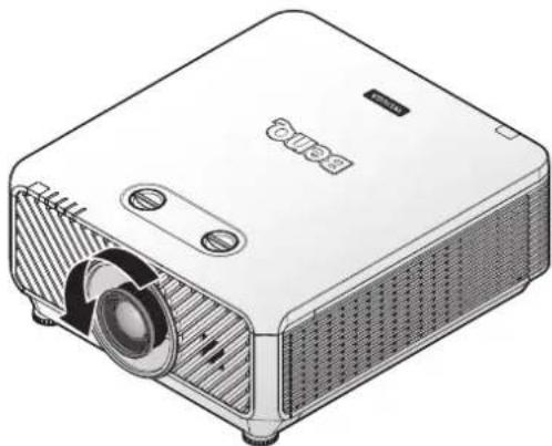 BENQ LU9245 - Removing the existing lens from the projector - 2