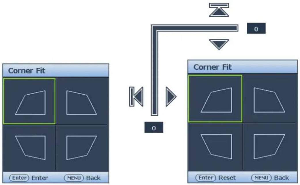 BENQ LU9245 - Corner Fit menu - 1