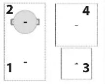 WHIRLPOOL WF S9365 BF/IXL - PASSENDE ST∅RRELSE PANDE-/GRYDEBUND TIL DE FORSKELLIGE KOGEZONER - 1