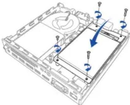ASUS Mini PC PB60V - Installation af 2,5" HDD eller SSD - 4